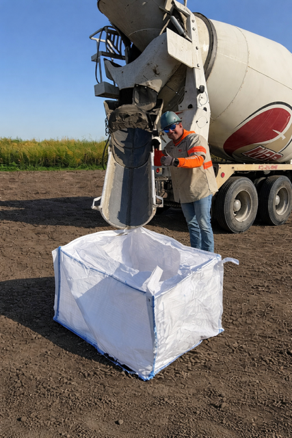 Concrete washout bag